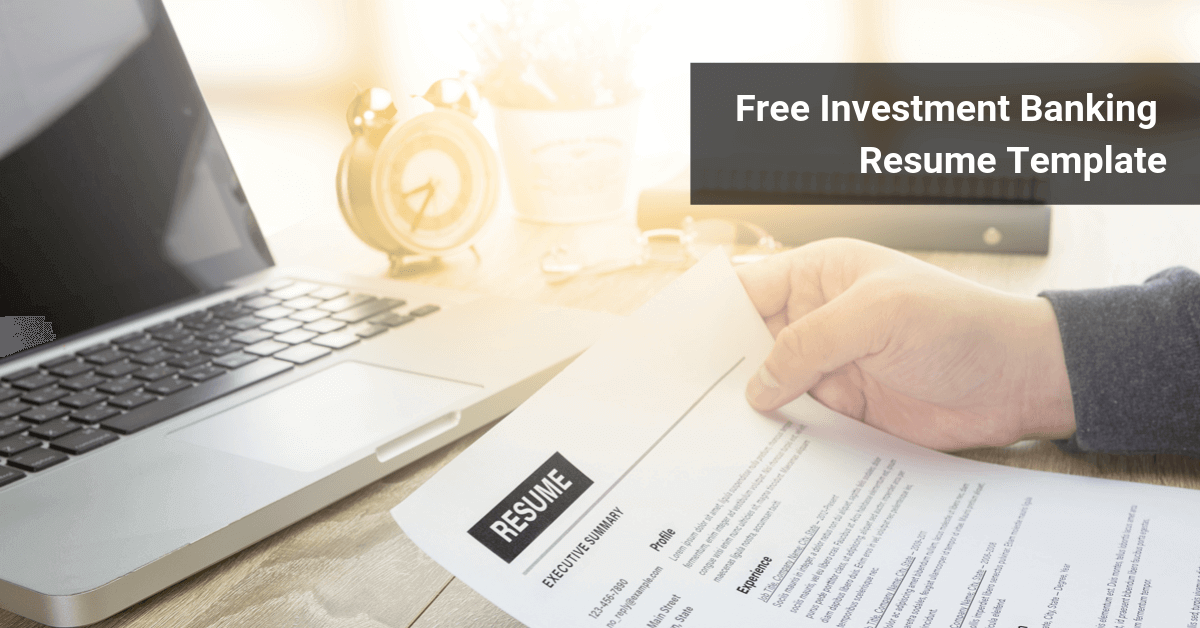 Free Investment Banking Template