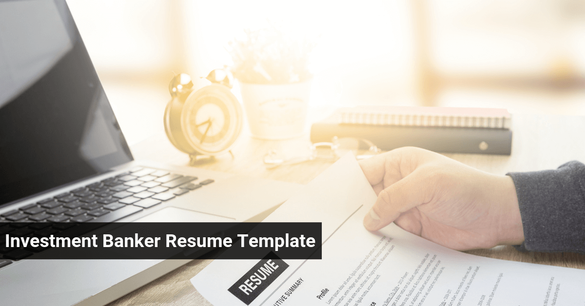 Resume Examples By Real People Investment Banker Resume Template