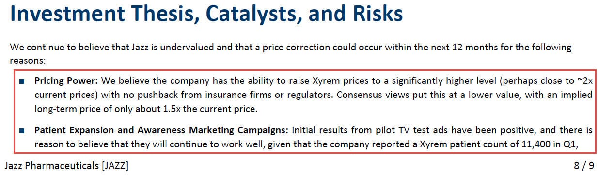 investment thesis equity research