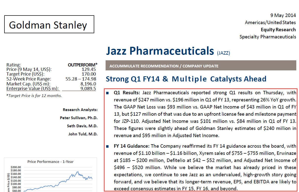 Equity Research Report Template