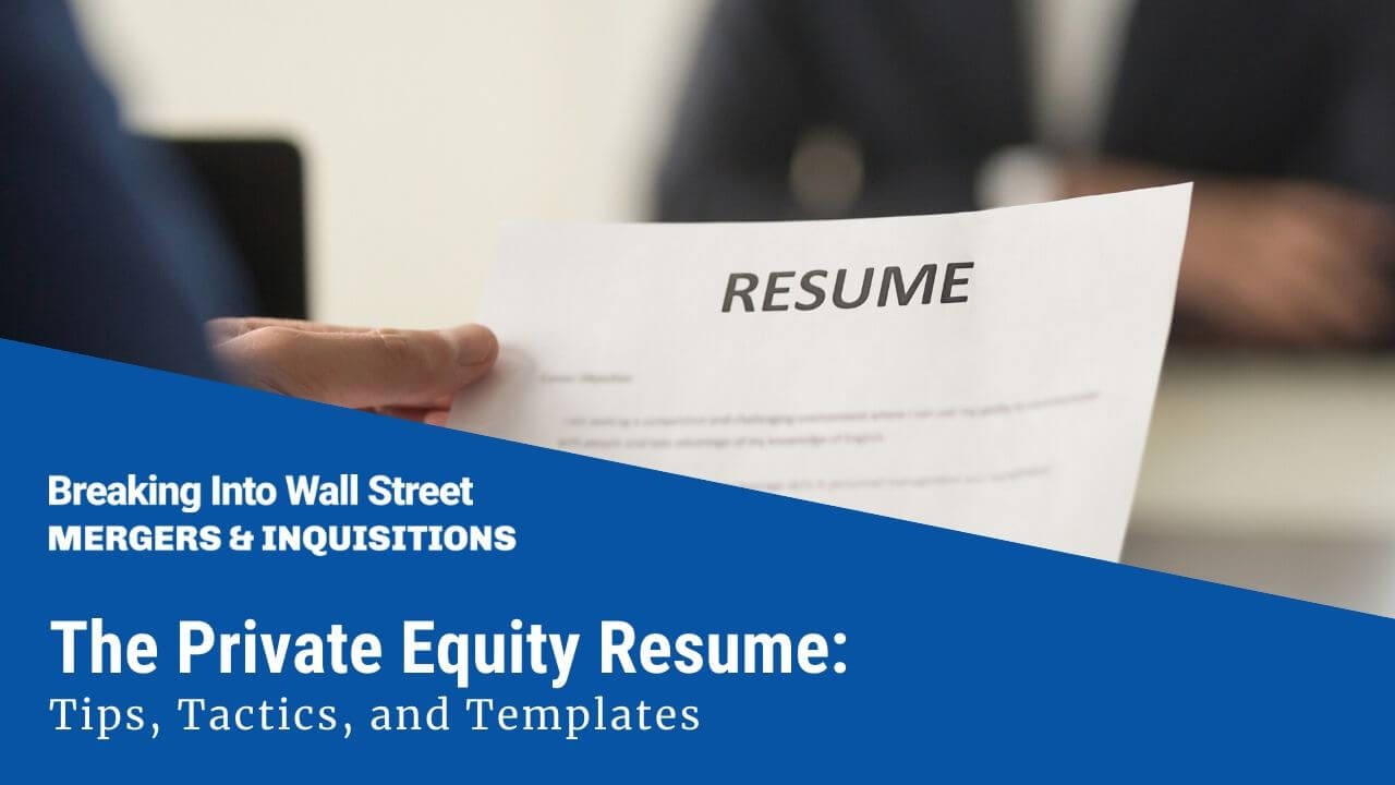 Private Equity Resume Guide W Free Resume Templates Docx