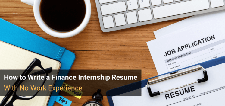 Finance Internship Resume No Work Experience